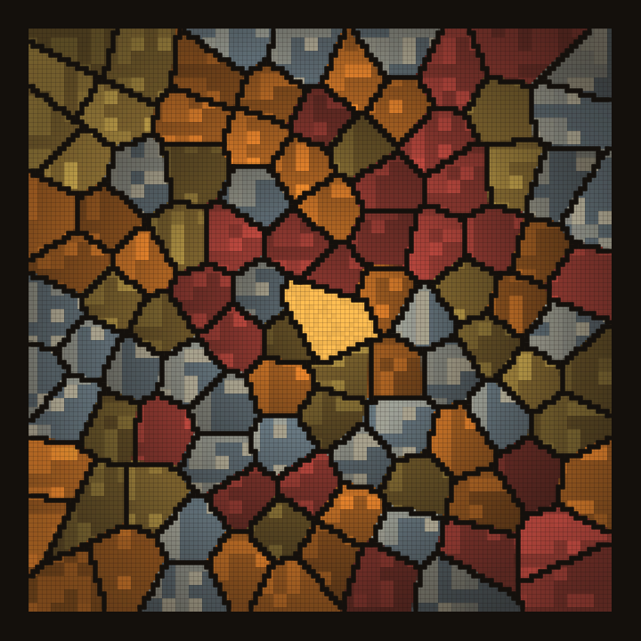Example: The Golden Turn after 100 sample days, one pane for each day